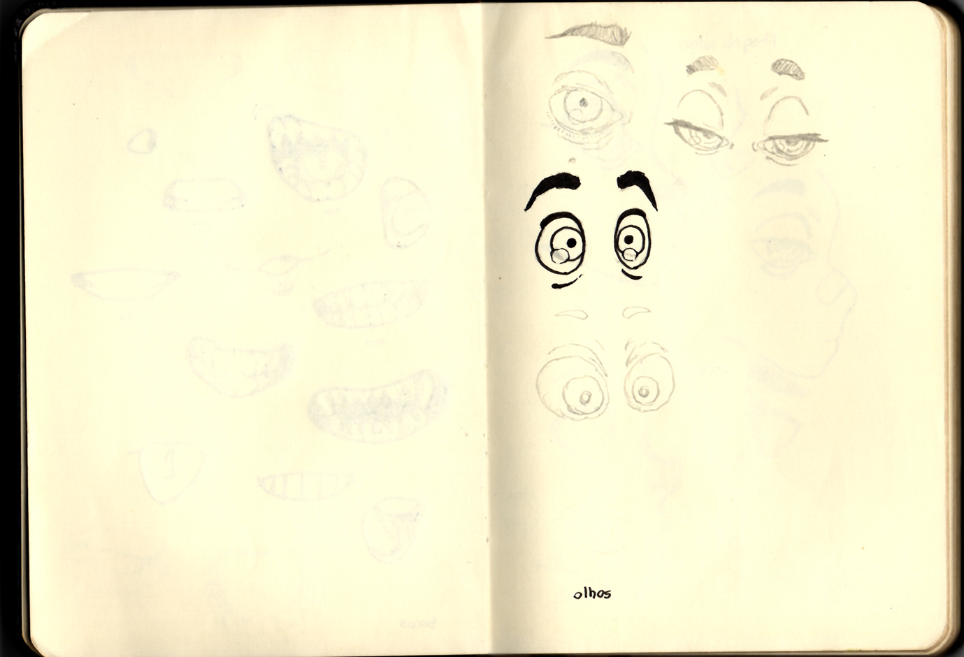 Página 3 e 4 do Sketchbook 2019