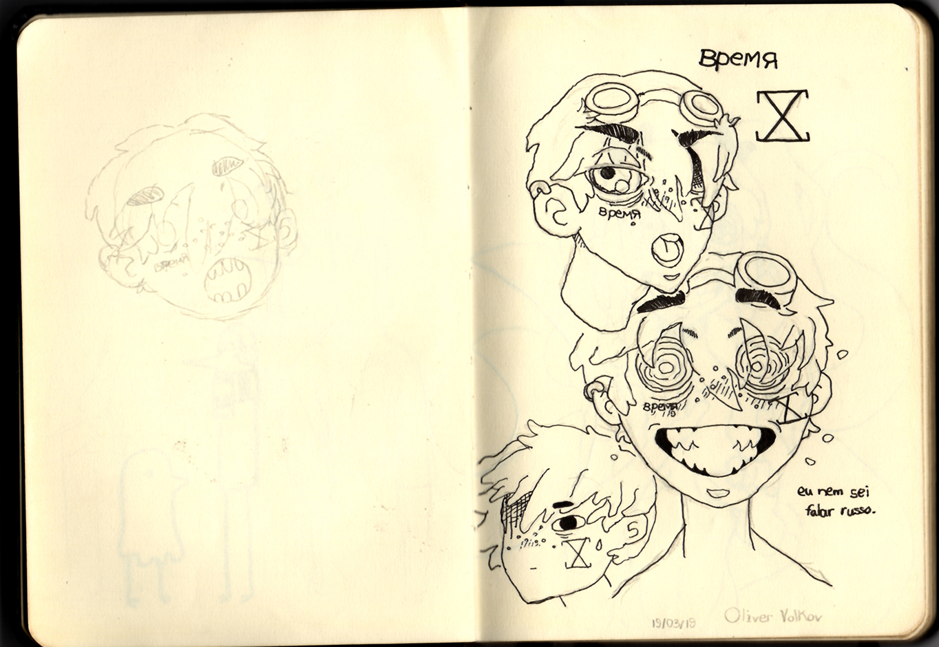 Página 9 e 10 do Sketchbook 2019