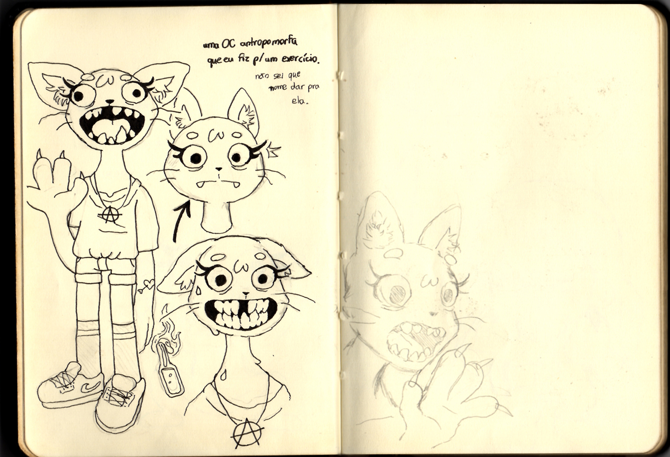 Página 13 e 14 do Sketchbook 2019