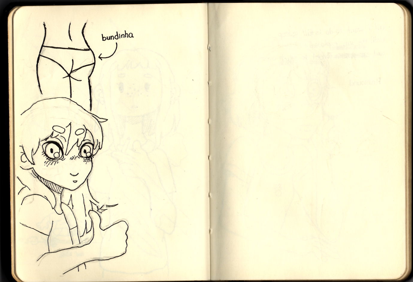 Página 19 e 20 do Sketchbook 2019
