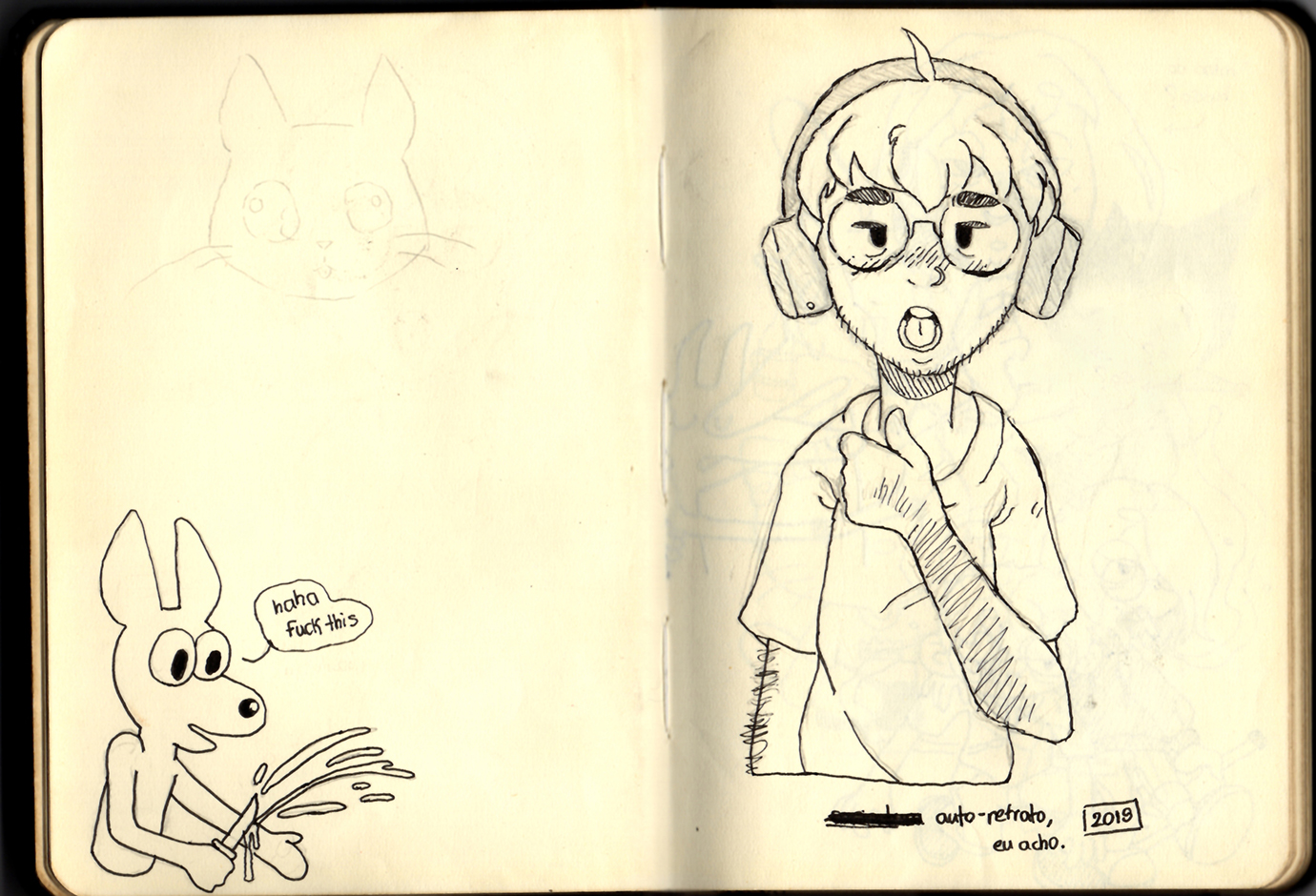 Página 23 e 24 do Sketchbook 2019