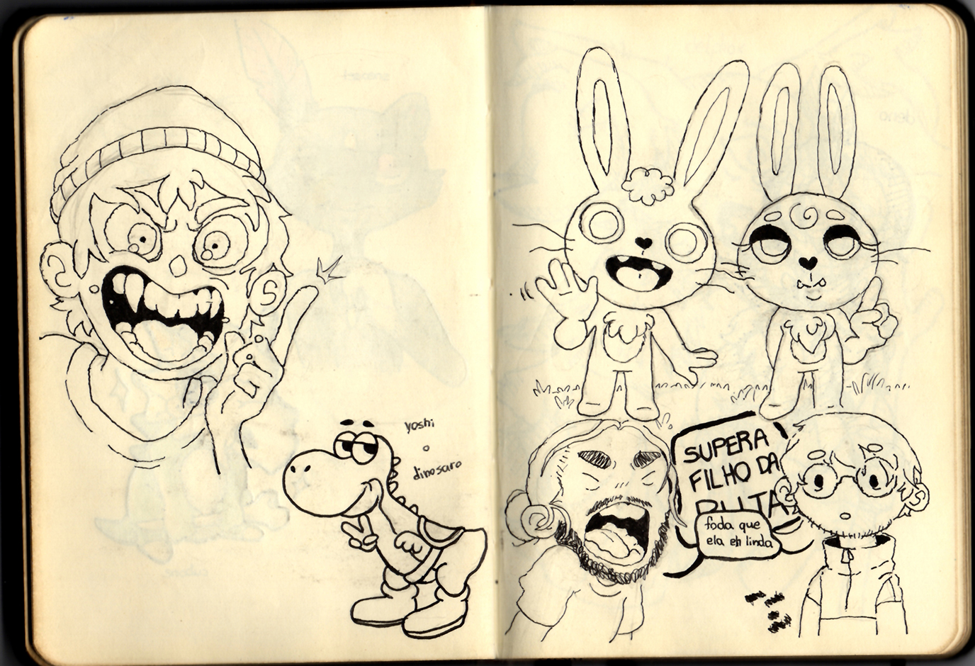 Página 37 e 38 do Sketchbook 2019