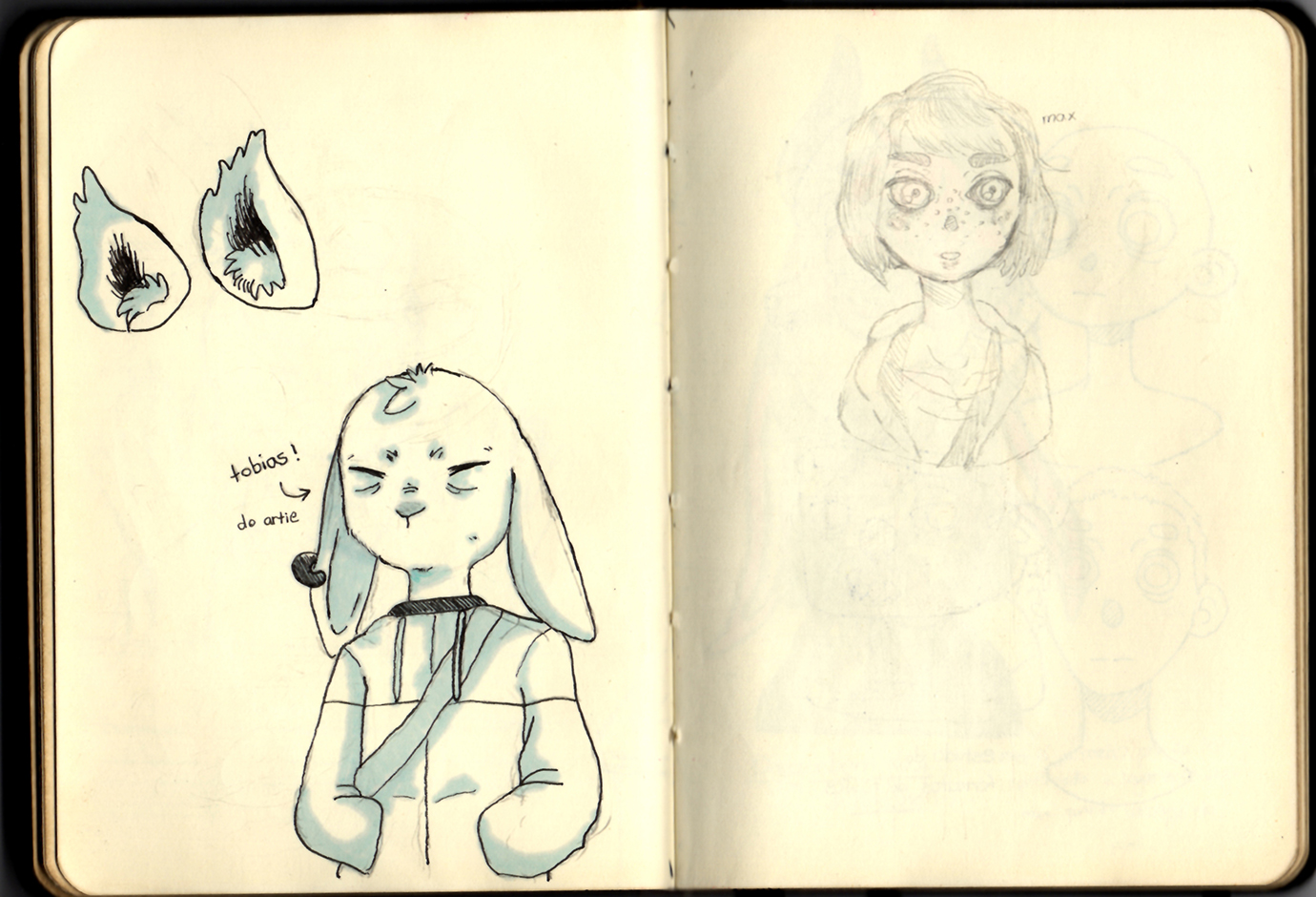 Página 43 e 44 do Sketchbook 2019