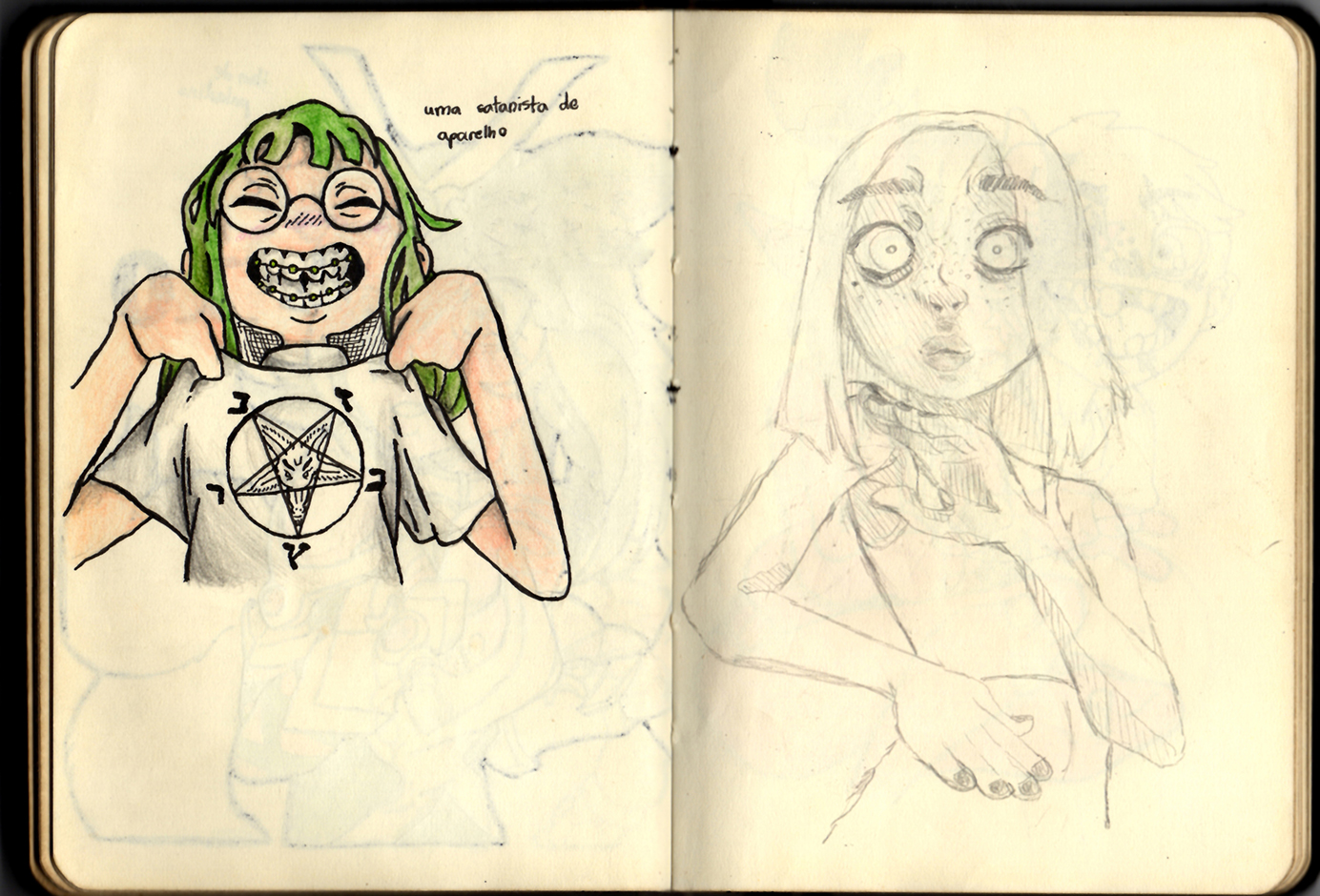 Página 49 e 50 do Sketchbook 2019