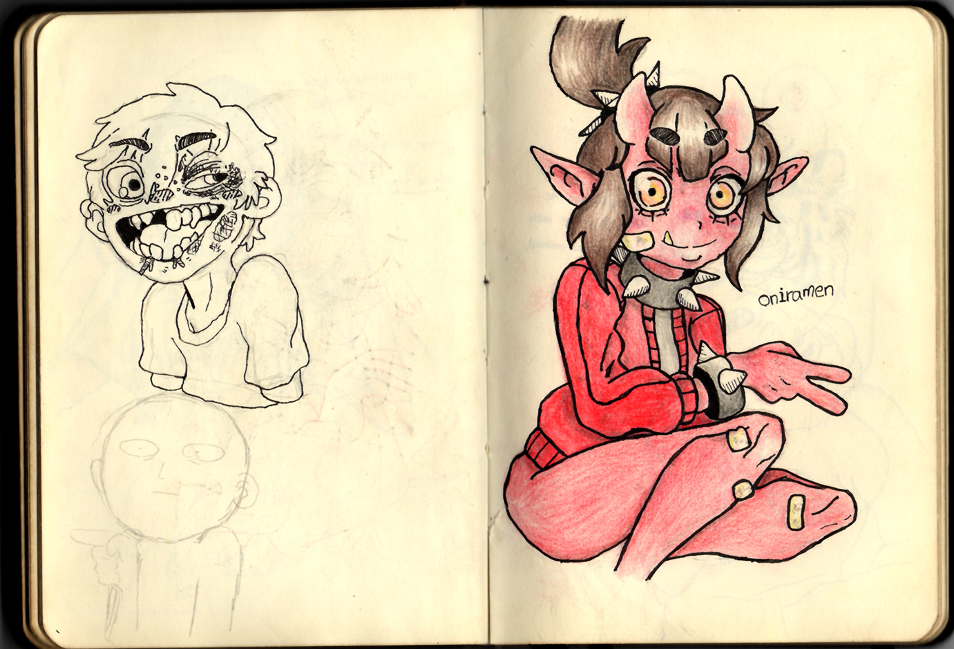 Página 51 e 52 do Sketchbook 2019