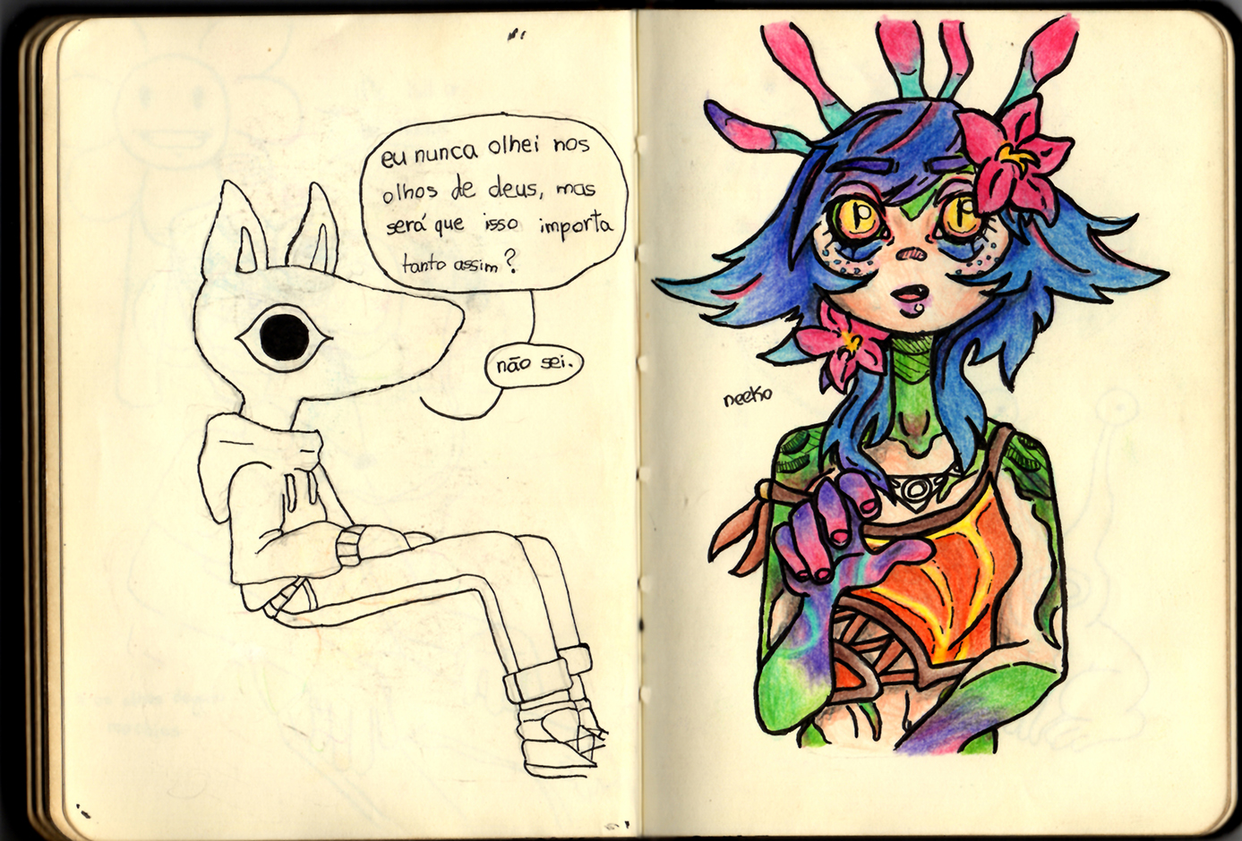 Página 69 e 70 do Sketchbook 2019