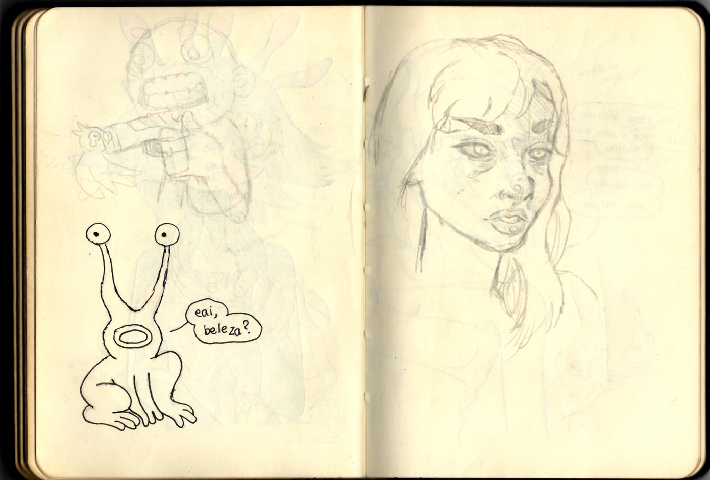 Página 71 e 72 do Sketchbook 2019