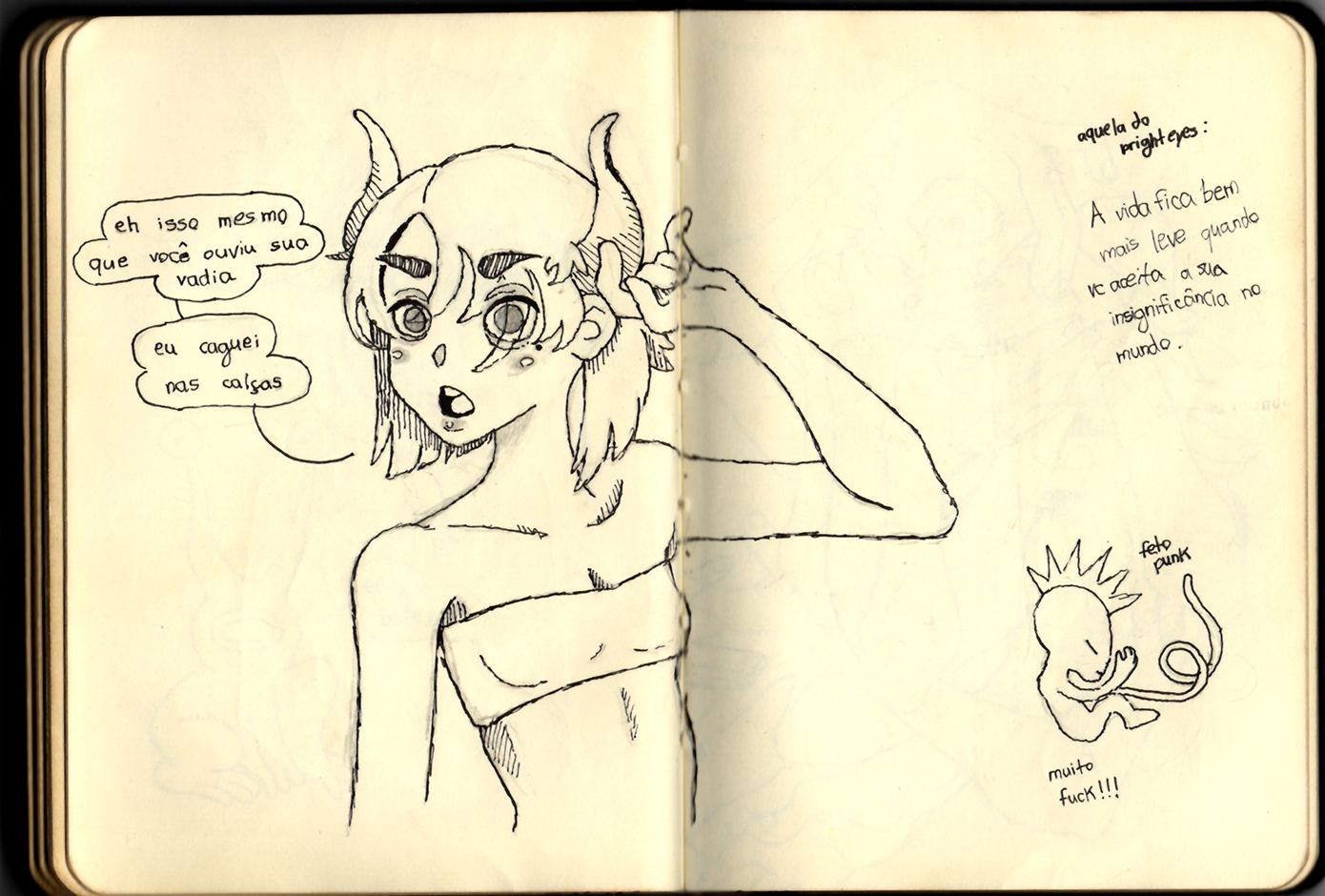 Página 73 e 74 do Sketchbook 2019