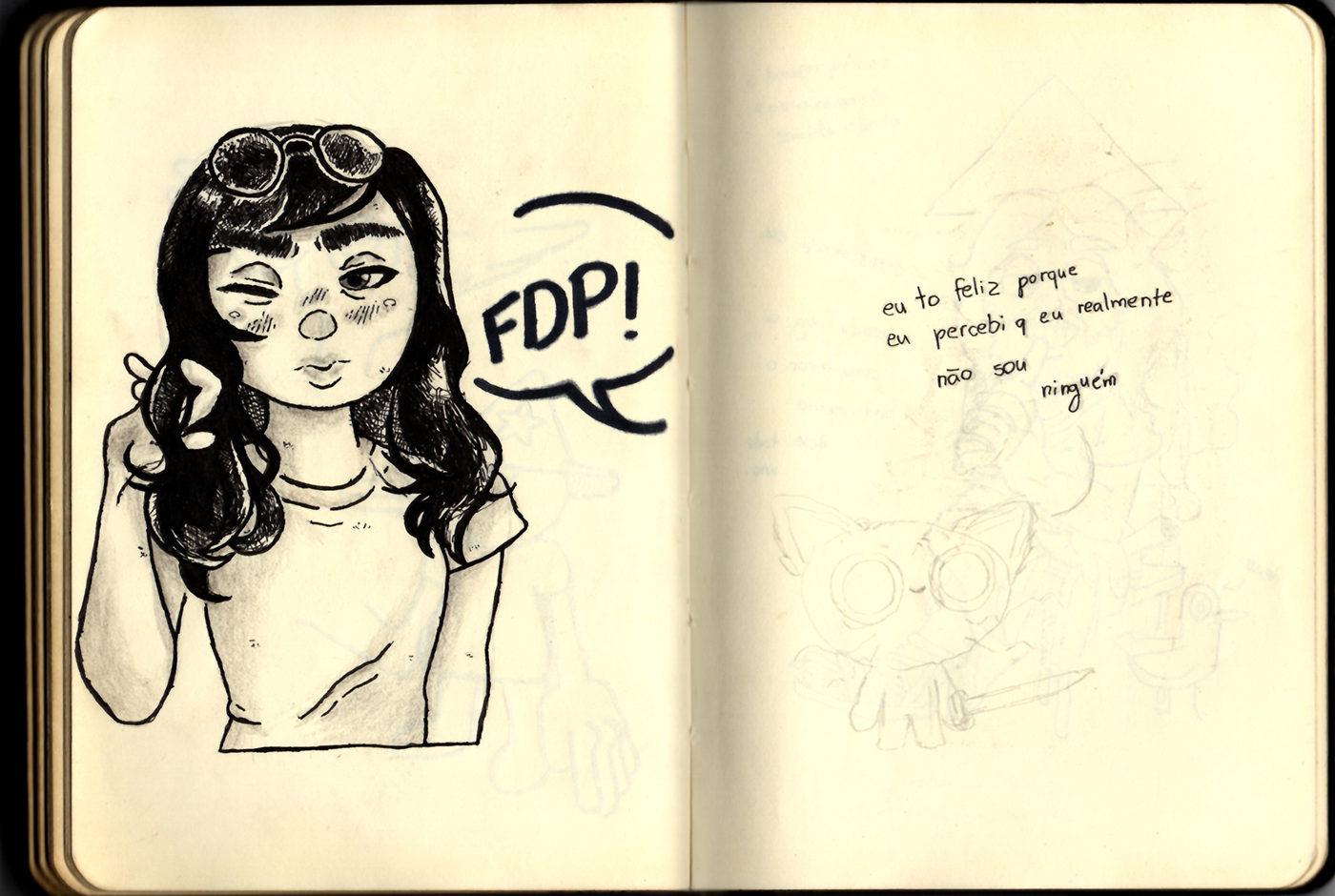 Página 81 e 82 do Sketchbook 2019