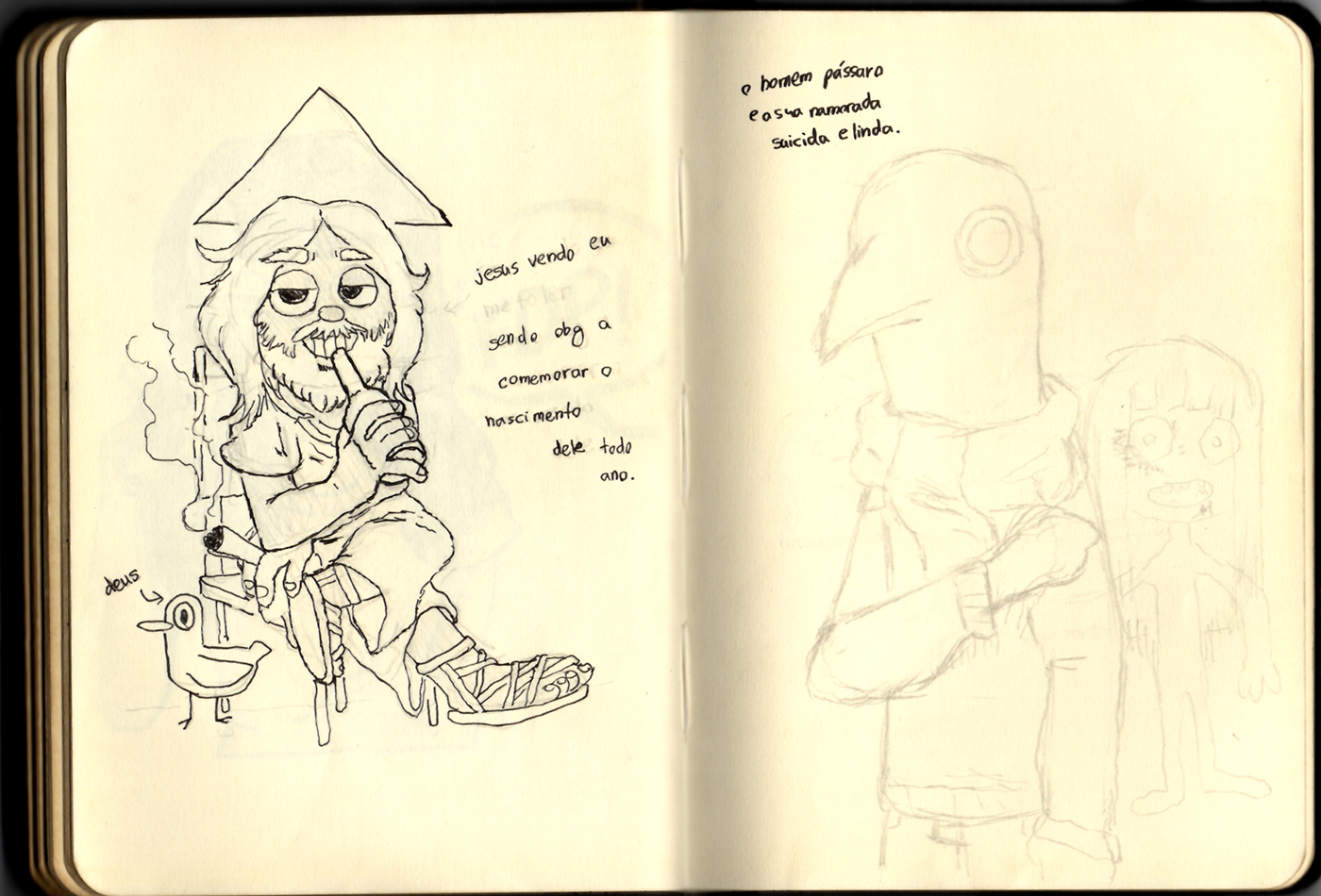 Página 83 e 84 do Sketchbook 2019
